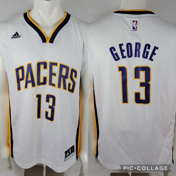 adidas Other - Adidas Indiana pacers Paul George  #13 basketball jersey mens size Large